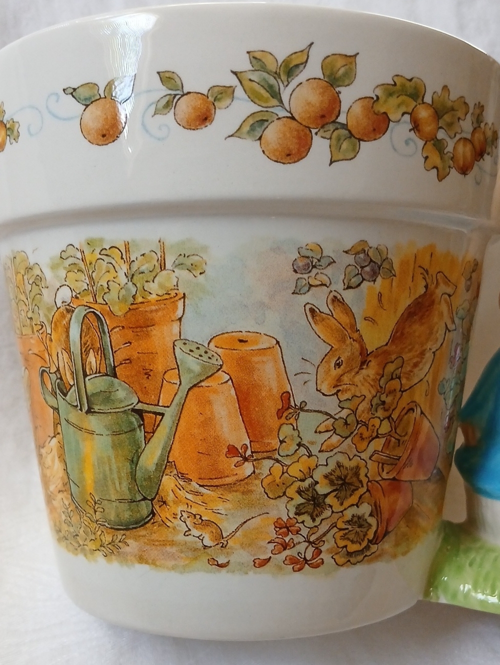 Telaflora Beatrix Potter Peter Rabbit Spring Flowerpot Ceramic Planter 1997 - Picture 4 of 10